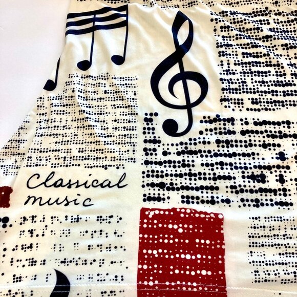 Classical Music Dress by Azalea/Firmiani, (Size L) ; 3/4 Length Belled Sleeves - Picture 6 of 8